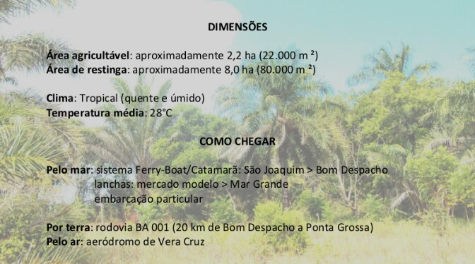 Ilha paradisíaca na Bahia